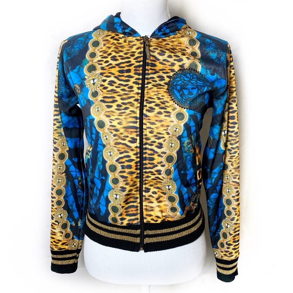 versace leopard jacket